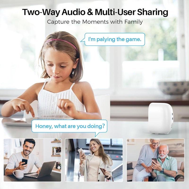 MaxiViz كاميرات أمان لاسلكية داخلية وخارجية، كاميرا واي فاي تعمل بالبطارية بدقة 2K لأمان المنزل، كشف الحركة بالذكاء الاصطناعي، رؤية ليلية ملونة، مقاومة للعوامل الجوية IP66، محادثة ثنائية الاتجاه، إنذار صفارة، تخزين SD/سحابي - Image 5